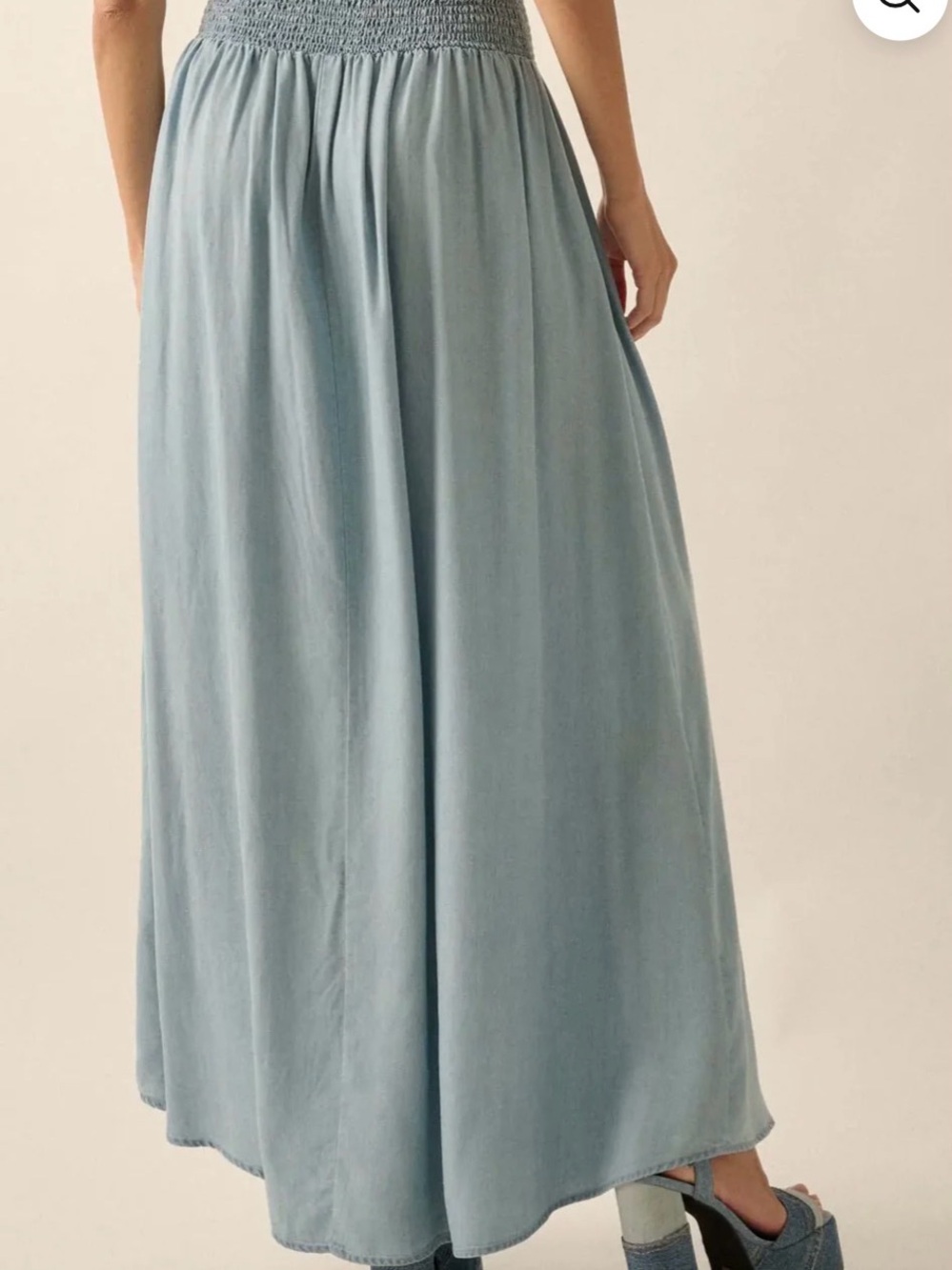 Promesa Blue Yonder Denim Button-Front Maxi Skirt - Picture 2 of 3